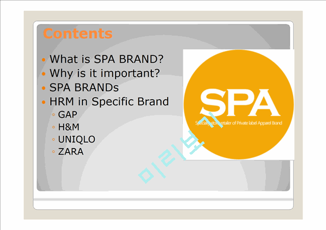 Human Resource Management in SPA BRAND   (2 )